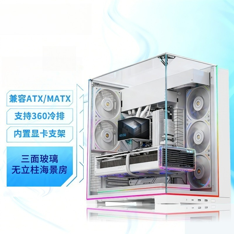 هيكل كمبيوتر مكتبي بانورامي أب - مراجعة Pc Chassis وسعره