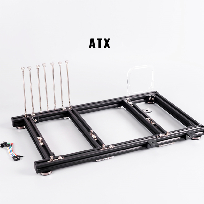 ATX PC اختبار مقاعد البدلاء سب - مراجعة Aluminum Open Frame Test Bench Water Cooling وسعره