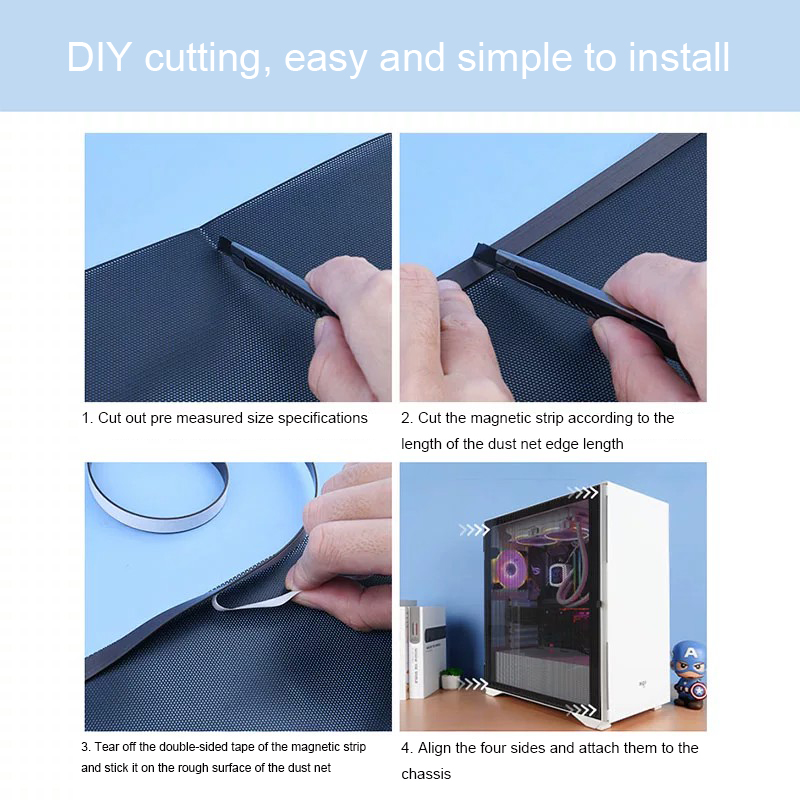 غطاء شبكي مضاد للغبار من مادة  - مراجعة Dust Filter Pc وسعره